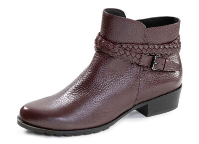 ELENA EDEN, comfortabele dames enkellaarsjes, winterschoenen, breedte G, met rits 