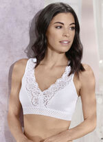 Set van twee bustiers met elastische kant aan de voorkant 