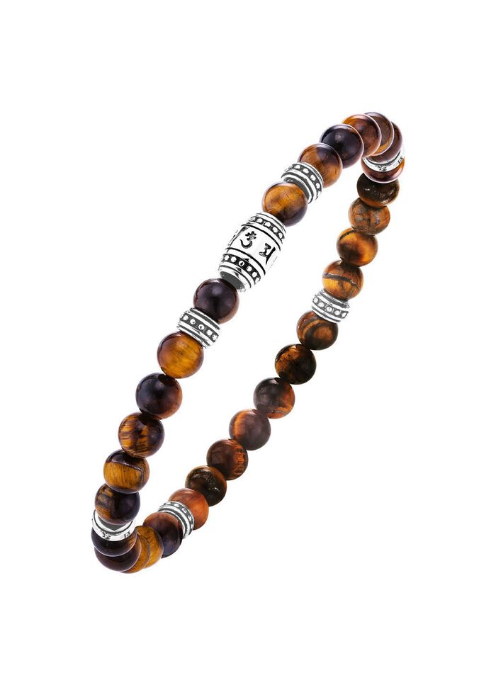 Krachtige armband met Tibetaanse symbolen 