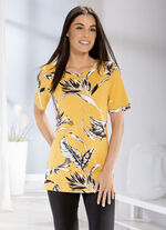 Shirt met interessante all-over print 