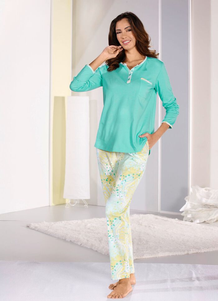Twee-pack pyjama's met lange mouwen en lange broek 