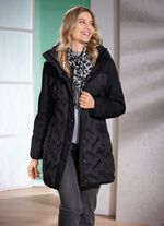 Lange donsjas met gelijmde kamers 