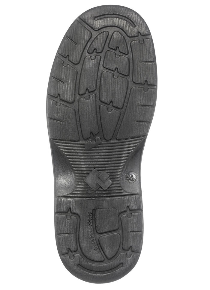 GINO GALANTE, gevoerde herenlaarzen, winterschoenen, met uitneembaar voetbed ZWART-BOURGOND
