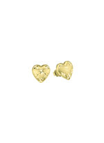 Oorbellen met diamanten hart 