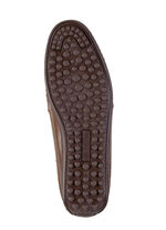 GINO GALANTE, lichte herenpantoffels, met elastische band COGNAC-BRAUN