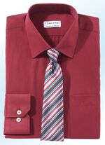 Shirt met borstzak in 5 kleuren en 2 mouwlengtes 