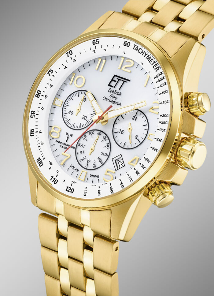 Radiogestuurd solar herenhorloge ETT EGS-11614-42MS 