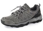 Ademende heren veterschoenen met uitneembaar voetbed GRAFIET