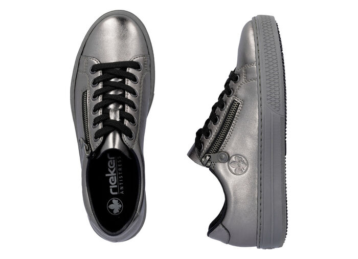 Rieker, modieuze damessneakers, met rits ALTSILBER