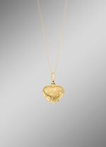 Hartvormige hanger met getextureerde voorkant 