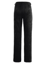 Broek in modieuze breedte ZWART