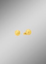 Gefacetteerde gouden oorknopjes 