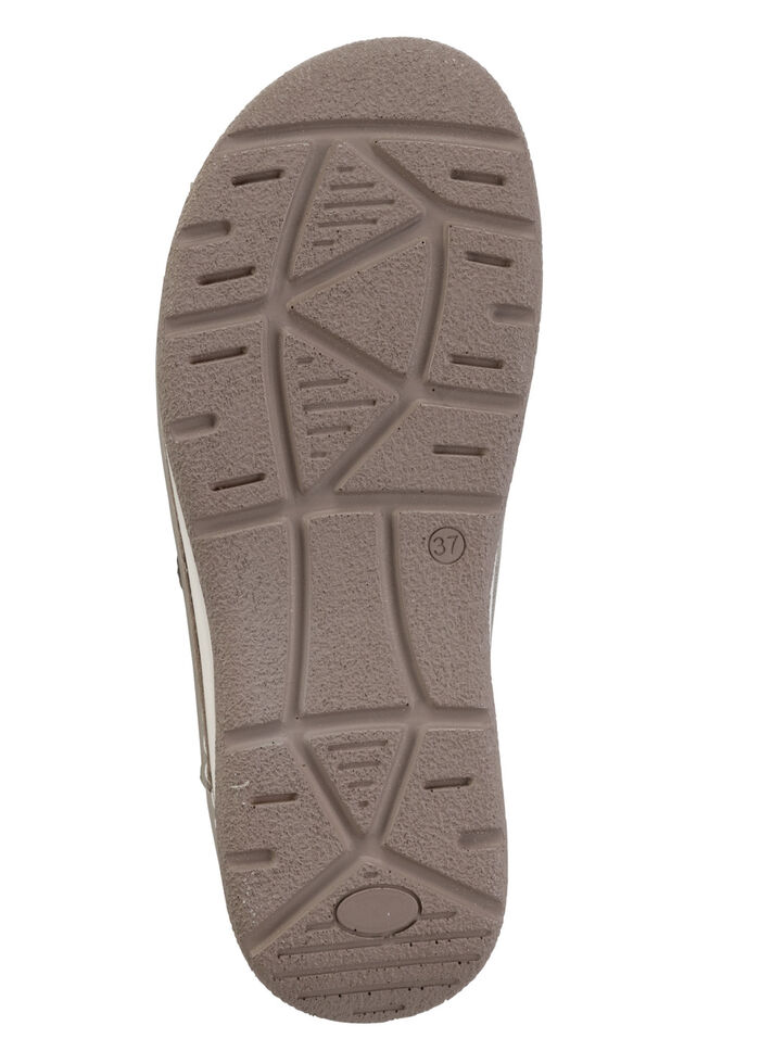 ELENA EDEN, comfortabele damesmuiltjes, breedte H, met uitneembaar voetbed TAUPE-ANTIKBRONZE