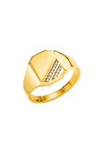 Prachtige herenring met diamanten 