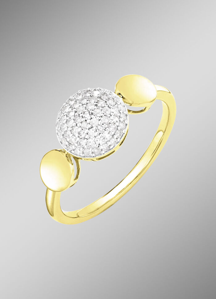 Prachtige damesring met 60 diamanten 