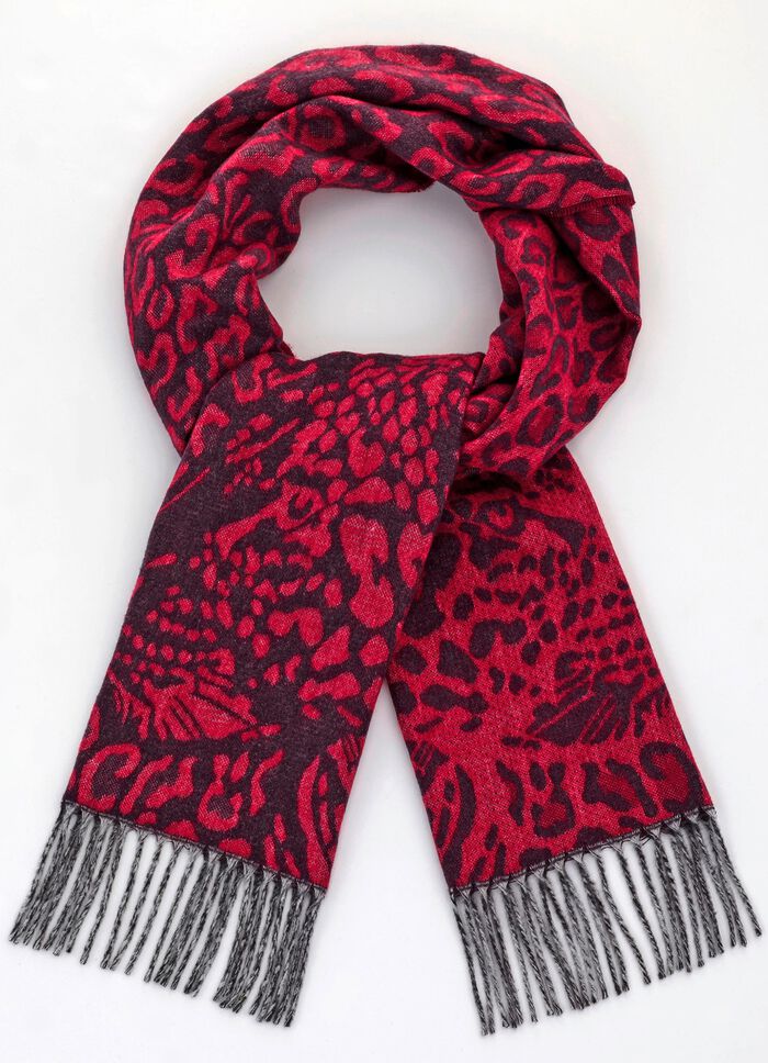 Sjaal met roofdierenmotief 