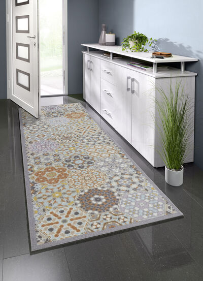 Deurmat met antislip latex achterkant 