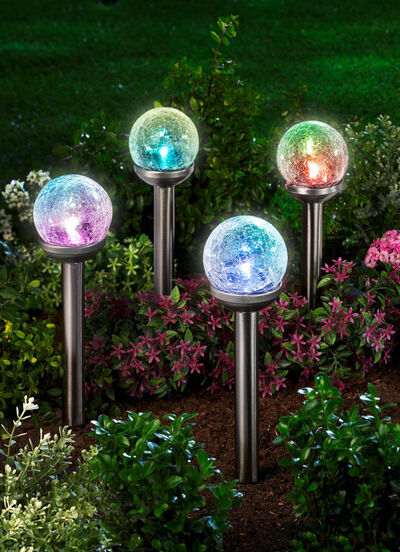 Lampen op zonne-energie, set van 4 