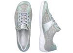 Remonte sneakers met bedrukte rand MINT-ZILVERGRIJS