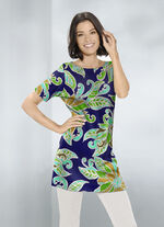 Tuniek met briljante kleuren inkjetprint 