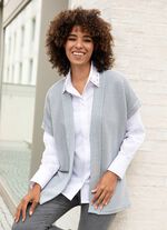 Gebreid vest met structuur 