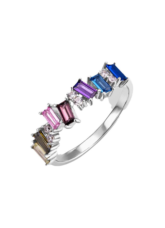 Damesring met synthetische zirkonia 