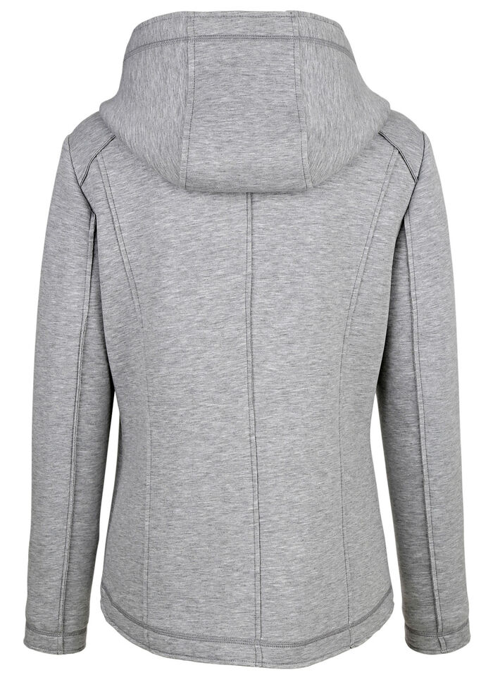 Jas met open rand afwerking 