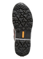 Weerbestendige veterbootie voorzien van een klimaatmembraan ZWART-BORDEAUXROOD