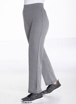 Jazzbroek met elastische tailleband DONKERGRIJS GEMÊLEERD