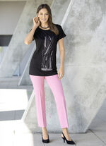 Shirt met strass steentjes in 2 kleuren ZWART