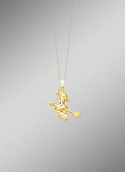 Betoverende hanger met heks 