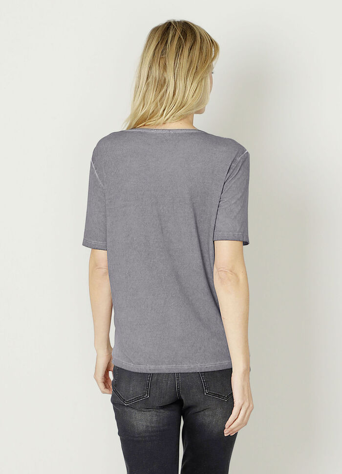 Shirt met modieuze klinknagels 