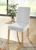 Duurzame stretch stoelhoes, bi-elastisch ZILVER