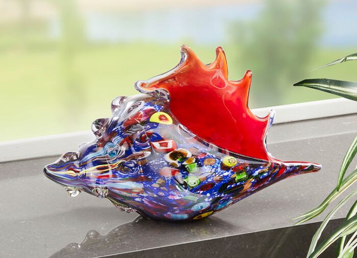 Kleurrijke glazen figuren 