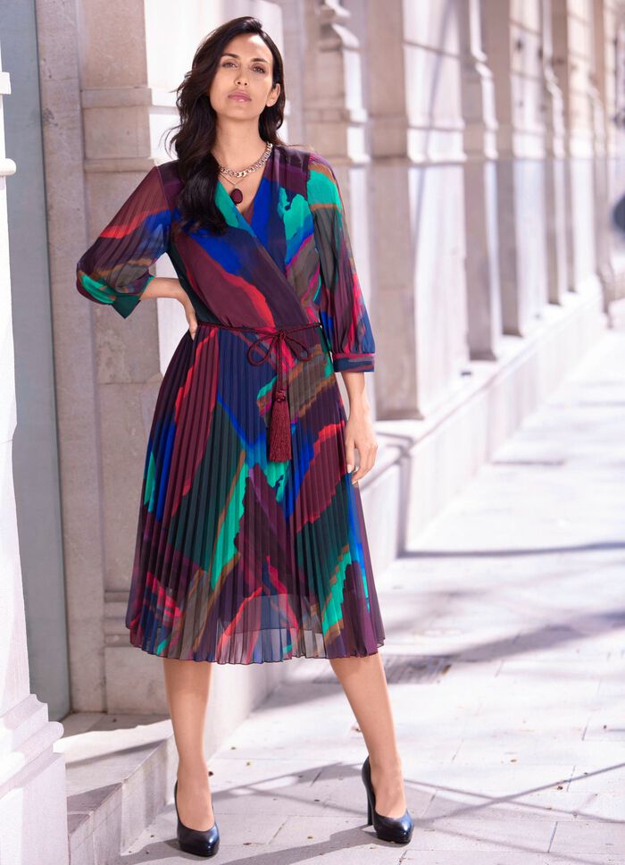 Jurk met strikceintuur 