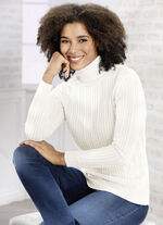 Pullover met een rekbare structuur WOLWIT