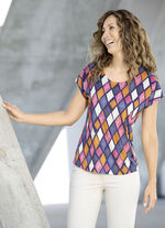 shirt met ronde hals 