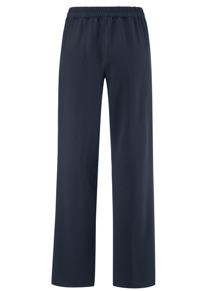 Broek met modieuze wijdte 