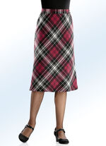 Chique A-lijn rok ROOD-ZWART