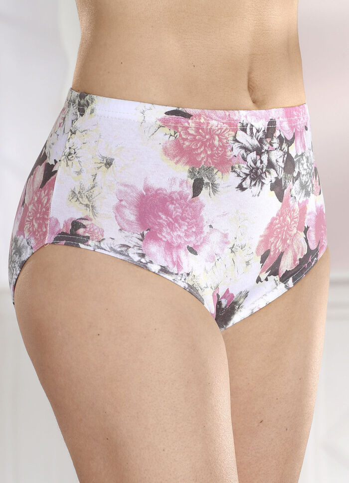 Set van vier slips met elastische tailleband 