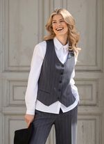 Vest met krijtstrepen 