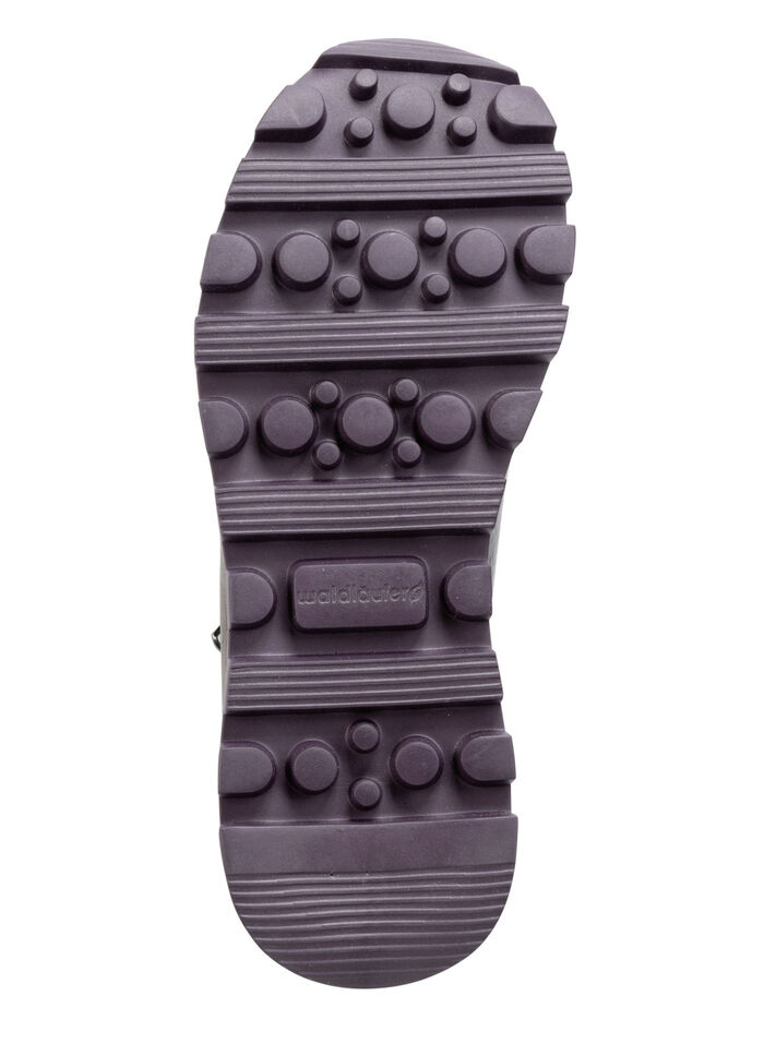 Ranger vetersneaker gecombineerd met kleurrijk textielmateriaal LILA-BUNT