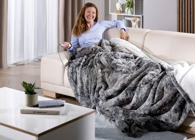 XXL elektrische deken in lamsvachtlook 