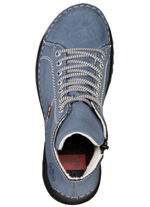 Rieker, sportieve dameslaarzen, winterschoenen, met rits BLAUW