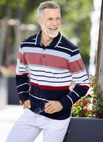 Poloshirt met elastische manchetten 