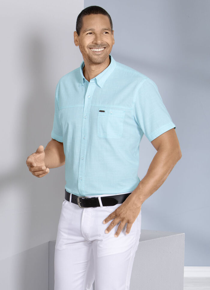 Overhemd met borstzakje MUNT