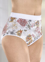 Set van vier slips met een kleurrijke print 