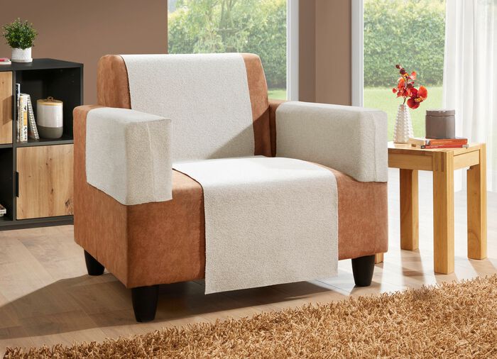 Woonaccessoires van chenille met antisliplaag 