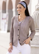 Vest in mesh-look 
