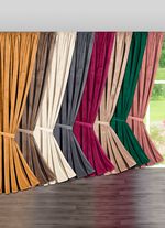 Verduisteringsgordijn met sierlijke optische look 